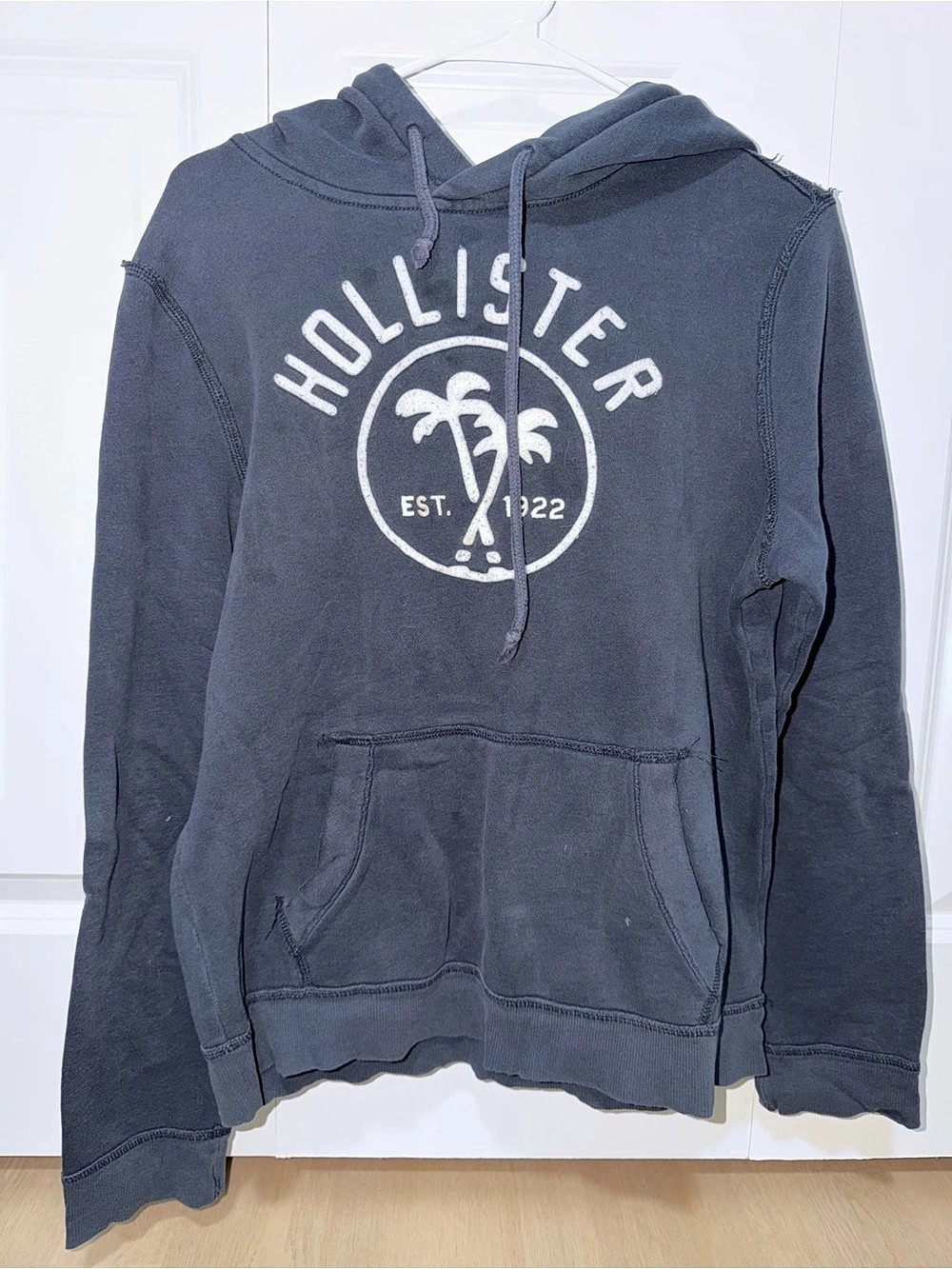 Hollister 1922 Graphic Pullover Hoodie Men's Blue